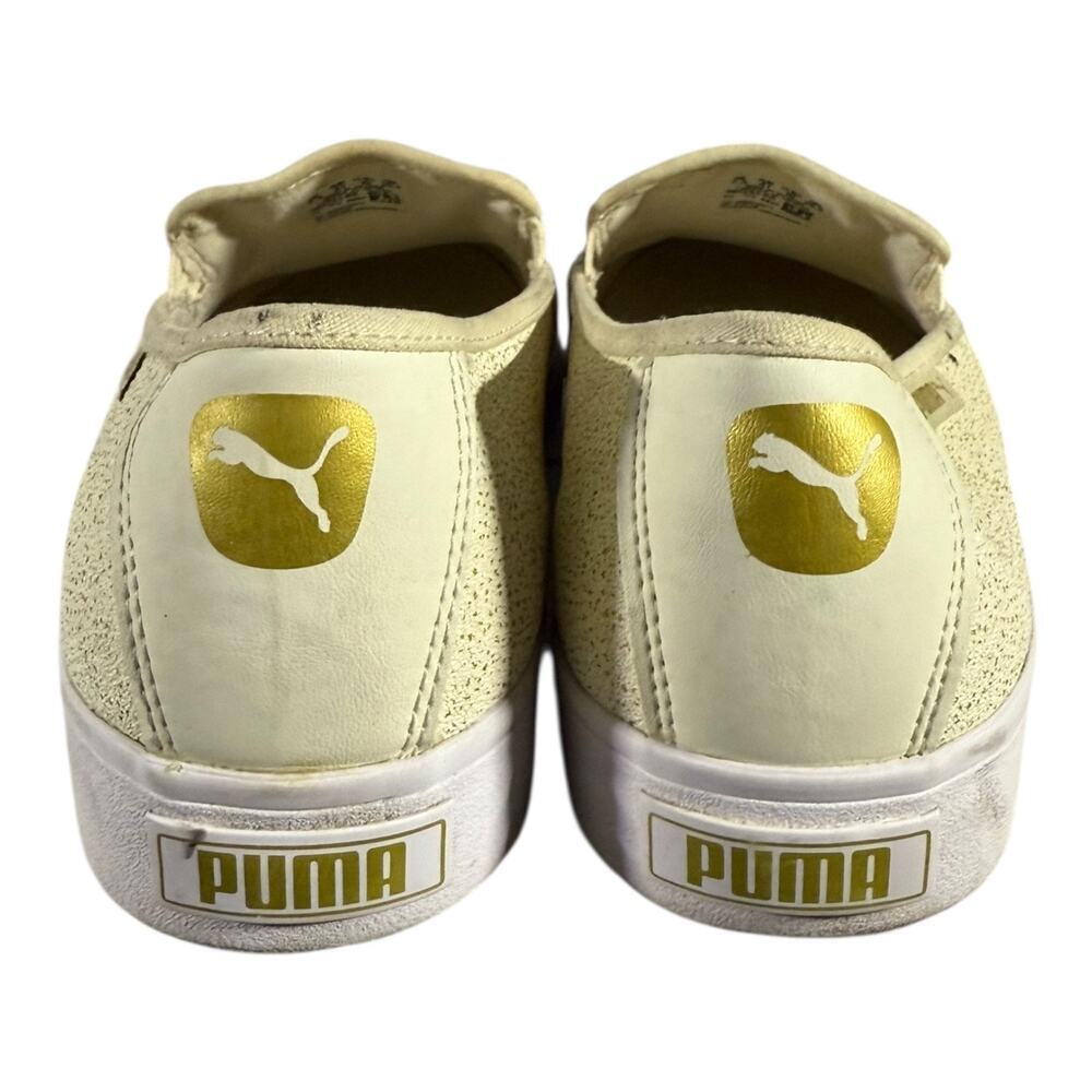 Puma Foam+ Slip-On Sneakers Cream Gold Women’s Size 10 Comfort Shoes 383791-06 - Picture 5 of 8